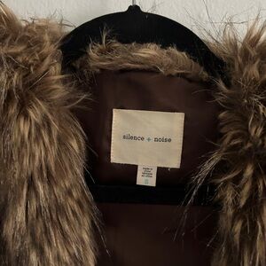 Urban Outfitters' Silence + Noise Women's Vest Fur Vest size small